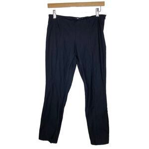 Jarbo Black Front Pleated Pants Back Split Hem Women’s Eur 38 or US 8 Minimalist